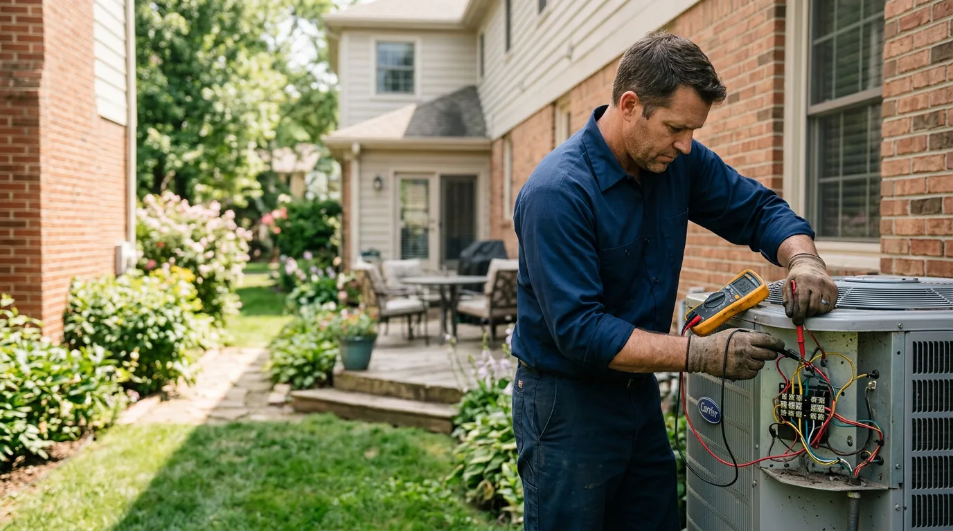 HVAC technician working near Benson, NC